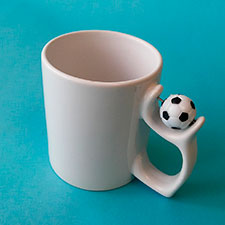 Чашка с футбольным мячом